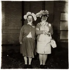 Untitled No. 1 by Diane Arbus, 1970-1971, Gelatin silver print, printed 1972 by Neil Selkirk, sold Apr 2016