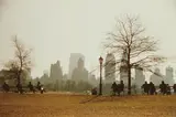 Looking Across Sheep Meadow Toward Central Park South, New York City by Ruth Orkin, 1958, Chromogenic print, printed 1981, sold Apr 2016