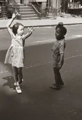 New York (two children dancing) by Helen Levitt, circa 1940, Gelatin silver print, printed later, sold Oct 2016