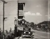 Company Houses and Filling Station on Scotts Run, Vicinity of Morgantown, West Virginia by Walker Evans, 1935, Gelatin silver print, printed before 1970, offered Oct 2016