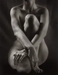 Classic Torso with Hands by Ruth Bernhard, 1952, Gelatin silver print, printed later, sold Oct 2016