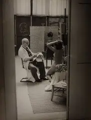 Matisse and Model by Christian Bérard, 1939, Gelatin silver print, offered Oct 2016