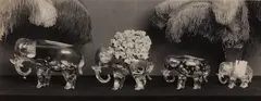 Four Glass Elephants by Paul Outerbridge, 1924, Platinum print, offered Oct 2016