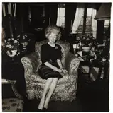 Mrs. T. Charlton Henry on a floral easy chair, Philadelphia, Pa. by Diane Arbus, 1965, Gelatin silver print, offered Oct 2016