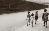 New York (girls with bubbles) by Helen Levitt, circa 1942, Gelatin silver print, printed later, sold Oct 2016
