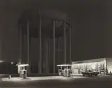 George Tice, Petit's Mobil Station, Cherry Hill, New Jersey