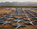 AMARC #5, Davis-Monthan AFB, Tuscon Arizona by Edward Burtynsky, 2006, Chromogenic print, sold Oct 2016
