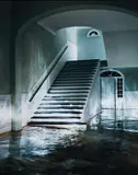 James Casebere, The Green Staircase #1