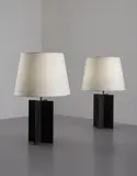 Jean-Michel Frank, Pair of "Croisillon" table lamps, from the Hotel Horizonte, Mar del Plata