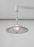 "Vérone” plafonnier (also known as "Dahlia"), Marcilhac no. 2474 by René Lalique, designed 1927, Mold-blown glass, chromium-plated metal, sold Jun 2016