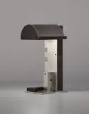 Jacques Le Chevallier and René Kœchlin, Reading lamp, model no. 43, circa 1928, Aluminum, ebonite