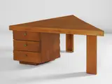 Frank Lloyd Wright, Desk, designed for the Richard C. Smith House, 1951, Cypress, brass