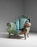 Alessandro Mendini, Early "Poltrona di Proust" armchair, 1979-1980, Painted fabric, painted wood