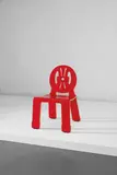 Robert Venturi and Denise Scott Brown, Rare red “Hepplewhite” chair