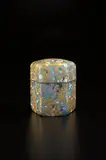 Kazaribako (ornamented box), "Dream" by Kyohei Fujita, circa 1995, Blown glass with gold and silver leaf, silver-plated metal, sold Jun 2016