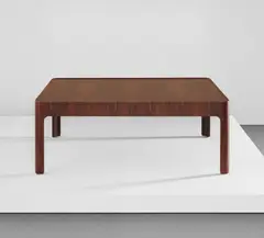 Isamu Kenmochi, Coffee table, circa 1967, Rosewood-veneered plywood