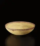 Bowl by Gertrud Natzler and Otto Natzler, 1942, Earthenware, pale yellow lava glaze, sold Jun 2016