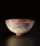 Bowl by Gertrud Natzler and Otto Natzler, 1960, Earthenware, nocturne reduction glaze, sold Jun 2016