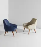 Gio Ponti, Pair of rare armchairs