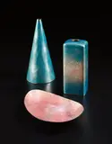 Gio Ponti and Paolo De Poli, Two vases and a small dish