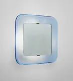 Fontana Arte, Illuminated mirror, circa 1956, Mirrored glass, glass, painted metal, brass