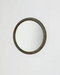 Mirror by Lorenzo Burchiellaro, 1960s, Patinated aluminum, mirrored glass, offered Jun 2016
