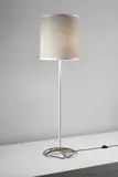 Extendable floor lamp, model no. 1032 by Gino Sarfatti, circa 1948, Brass, painted metal, linen shade, offered Jun 2016