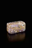 Kazaribako (ornamented box) by Kyohei Fujita, circa 1995, Blown glass with gold and silver leaf, sold Dec 2016