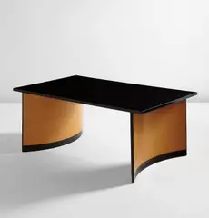 Coffee table from Disney Studios, Burbank, California by Kem Weber, circa 1944, Painted wood, birch plywood, offered Dec 2016
