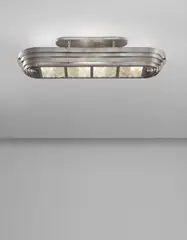 Donald Deskey, Ceiling light from the Brown Palace Hotel, Denver, circa 1936, Aluminum, painted steel, cast glass