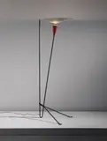 Michel Buffet, Floor lamp, circa 1950, Painted steel, painted metal