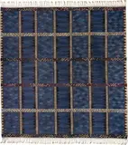 Marianne Richter, "Josefina blå" rug, designed 1955, woven 1957, Handwoven wool on a linen warp