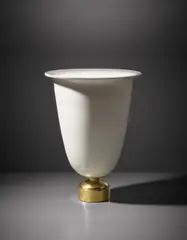Illuminated coupe, model no. 2 by Émile-Jacques Ruhlmann, 1938, Glazed porcelain, gilt bronze, bone, offered Dec 2016