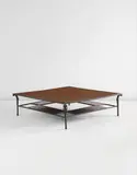 Ingrid Donat, "Grande table basse", 2003, Patinated bronze, parchment