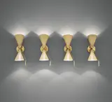 Gino Sarfatti, Set of four adjustable wall lights, model no. 131