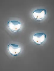 Set of four wall lights by Max Ingrand, circa 1959, Frosted glass, glass, brass, painted metal, sold Dec 2016