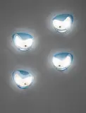 Max Ingrand, Set of four wall lights, circa 1959, Frosted glass, glass, brass, painted metal