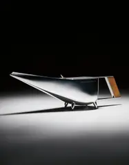 Gio Ponti, Prototype teapot, 1956, Silver-plated metal, oak