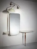 Carlo Mollino, Unique "specchio-armadio" and adjustable wall light, from the bedroom of the Ada and Cesare Minola House, Turin
