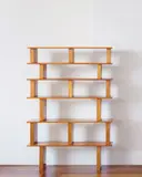Bibliothèque, model no. 11, from "L’Equipement de la Maison" series, Grenoble by Charlotte Perriand and Pierre Jeanneret, circa 1940-1945, Pine, sold Dec 2016