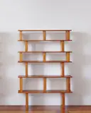 Bibliothèque, model no. 11, from "L’Equipement de la Maison" series, Grenoble by Charlotte Perriand and Pierre Jeanneret, circa 1940-1945, Pine, sold Dec 2016