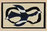 Georges Braque, Oiseau traversant un nuage, 1957, Lithograph in colors, on Arches paper, with full margins