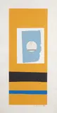 Pauillac #2 by Robert Motherwell, 1973, Lithograph, screenprint, paper collage and pochoir in colors, on Georges Duchêne Moulin de Larroque Hawthorne paper, wit, sold Dec 2016