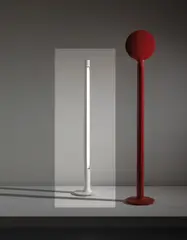 "Elysée" floor lamp by Pierre Paulin, circa 1970, Painted aluminum, painted steel, neon tube, sold Dec 2016
