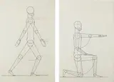 Eduard Ludwig, Two figural studies, 1931-1932, Two drawings, on wove paper, with full margins