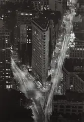 Michael Moran, Flatiron Building, Night View from the Empire State Building, Summer, 1993, Archival pigment print