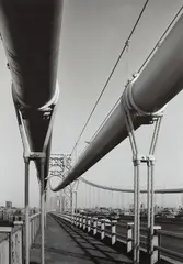 Michael Moran, George Washington Bridge, View from Manhattan Anchorage, 1993-1994, Archival pigment print