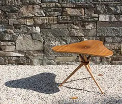 Peder Moos, Occasional table, circa 1948, Mahogany-veneered wood, ash, maple
