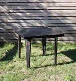 "Square" table, model no. PJ-TA-04-A, designed for the cafeterias and administrative buildings, Chandigarh by Pierre Jeanneret, circa 1959, Painted teak and teak-veneered wood, sold Dec 2016