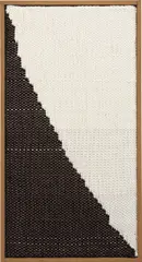 Untitled by Brent Wadden, 2013, hand woven fibers, wool, cotton, acrylic on canvas, in artist's wood frame, offered Mar 2015
